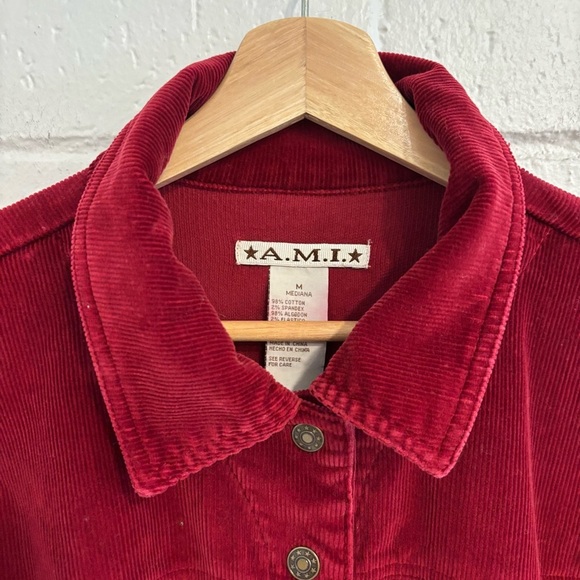 Vintage AMI red corduroy jacket - Picture 2 of 3